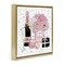 Stupell Industries Pink Glam Celebration Champagne Framed Floater Canvas Wall Art